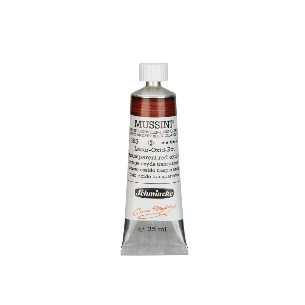 Farba olejna Mussini - Schmincke - 365, Transparent Red Oxide, 35 ml