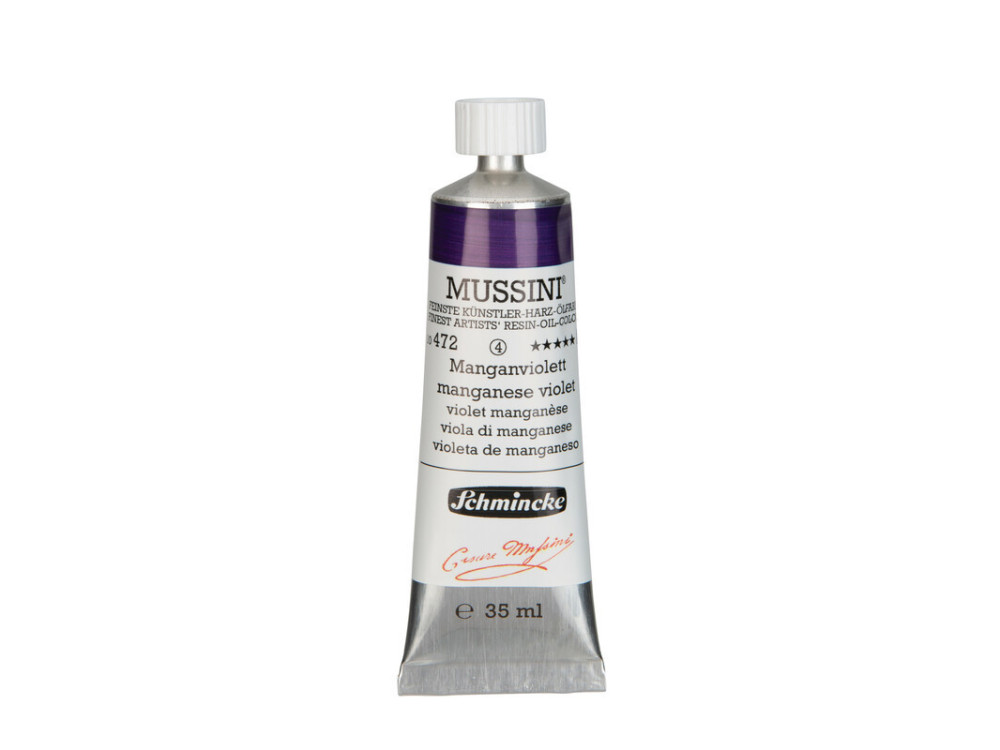Mussini resin-oil paints - Schmincke - 472, Manganese Violet, 35 ml