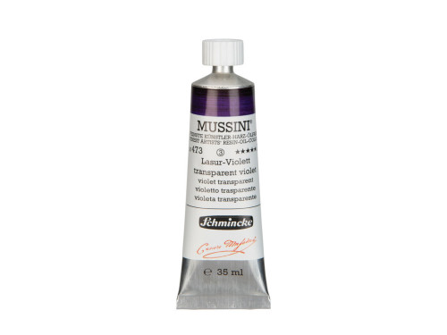 Mussini resin-oil paints - Schmincke - 473, Transparent Violet, 35 ml