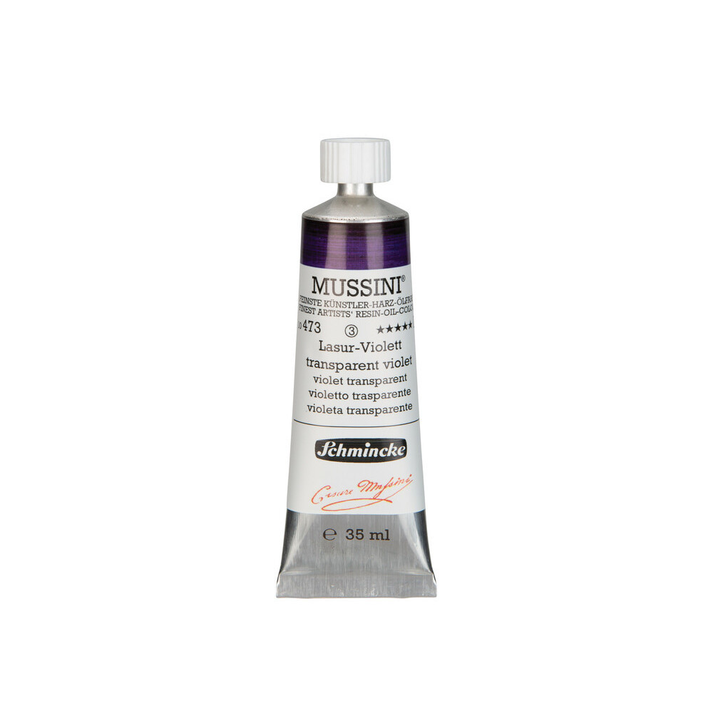 Mussini resin-oil paints - Schmincke - 473, Transparent Violet, 35 ml