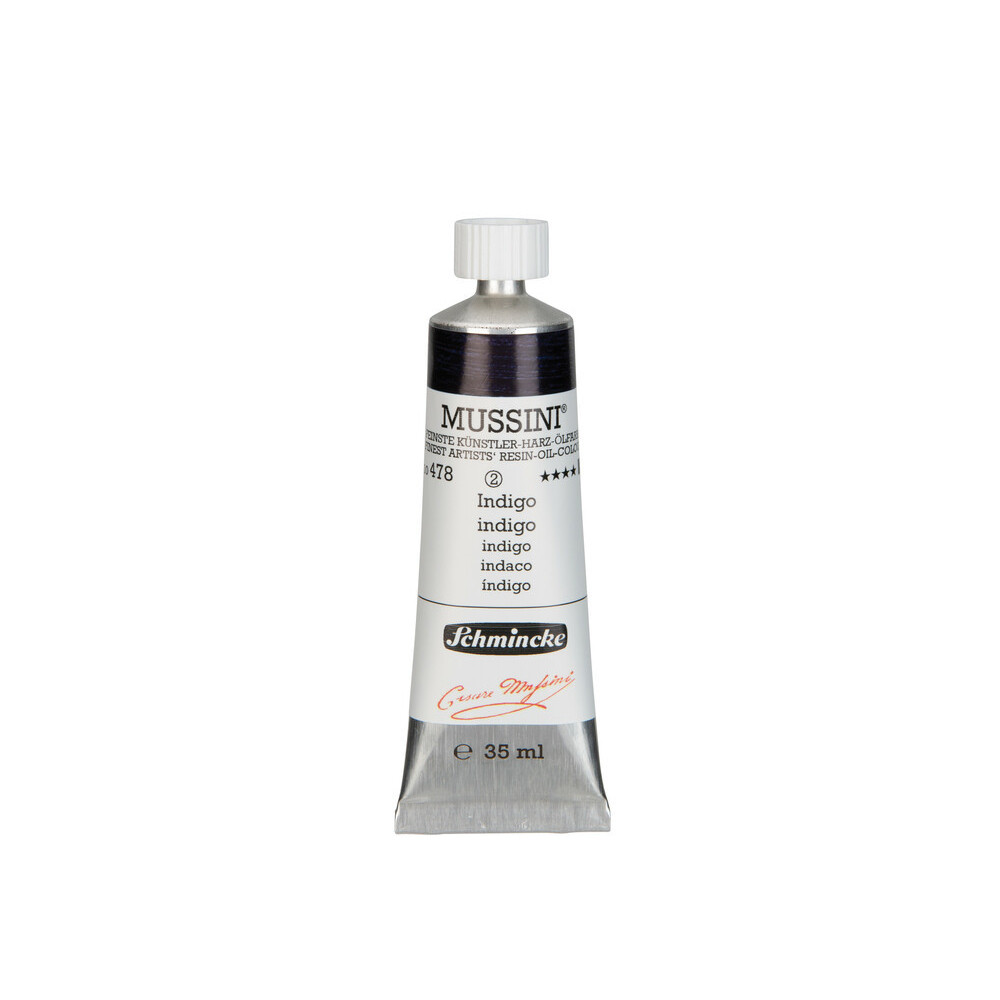 Mussini resin-oil paints - Schmincke - 478, Indigo, 35 ml