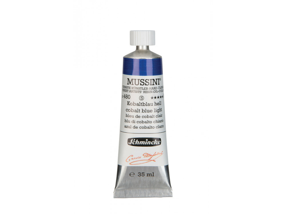 Farba olejna Mussini - Schmincke - 480, Cobalt Blue Light, 35 ml