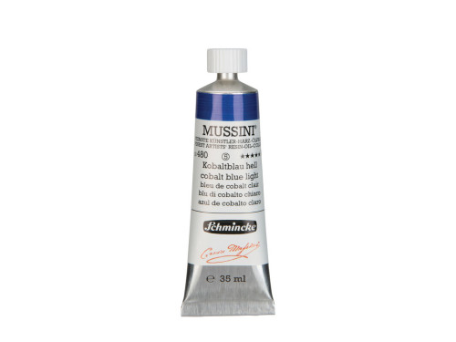 Mussini resin-oil paints - Schmincke - 481, Cobalt Blue Deep, 35 ml