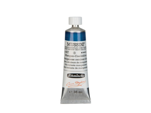 Farba olejna Mussini - Schmincke - 487, Manganese Cerulean Blue, 35 ml