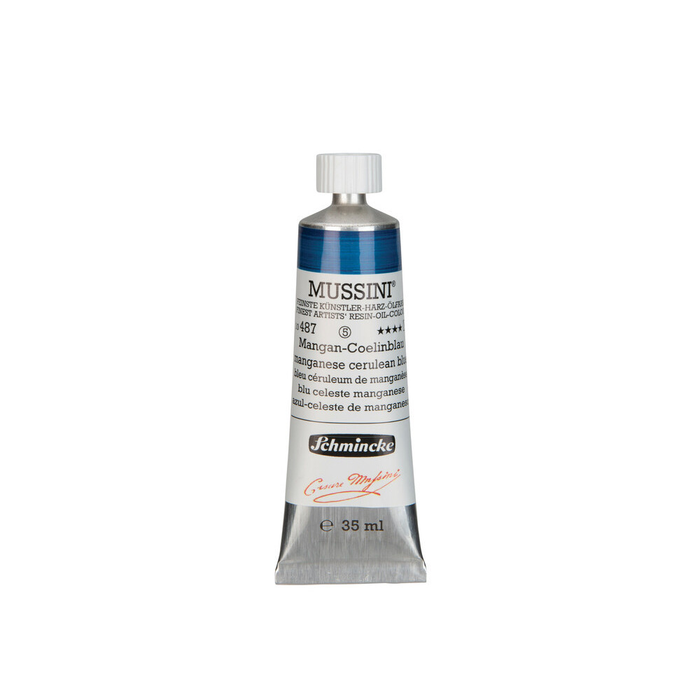 Farba olejna Mussini - Schmincke - 487, Manganese Cerulean Blue, 35 ml