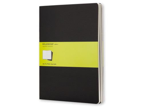 Set of 3 Ruled Cahier Journals - Black - Extra Large - Moleskine