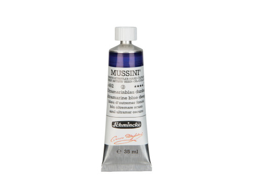 Mussini resin-oil paints - Schmincke - 492, Ultramarine Blue Deep, 35 ml