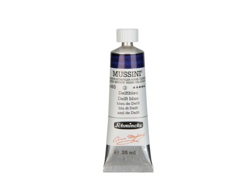 Mussini resin-oil paints - Schmincke - 493, Delft Blue, 35 ml