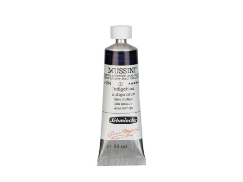 Farba olejna Mussini - Schmincke - 494, Indigo Blue, 35 ml