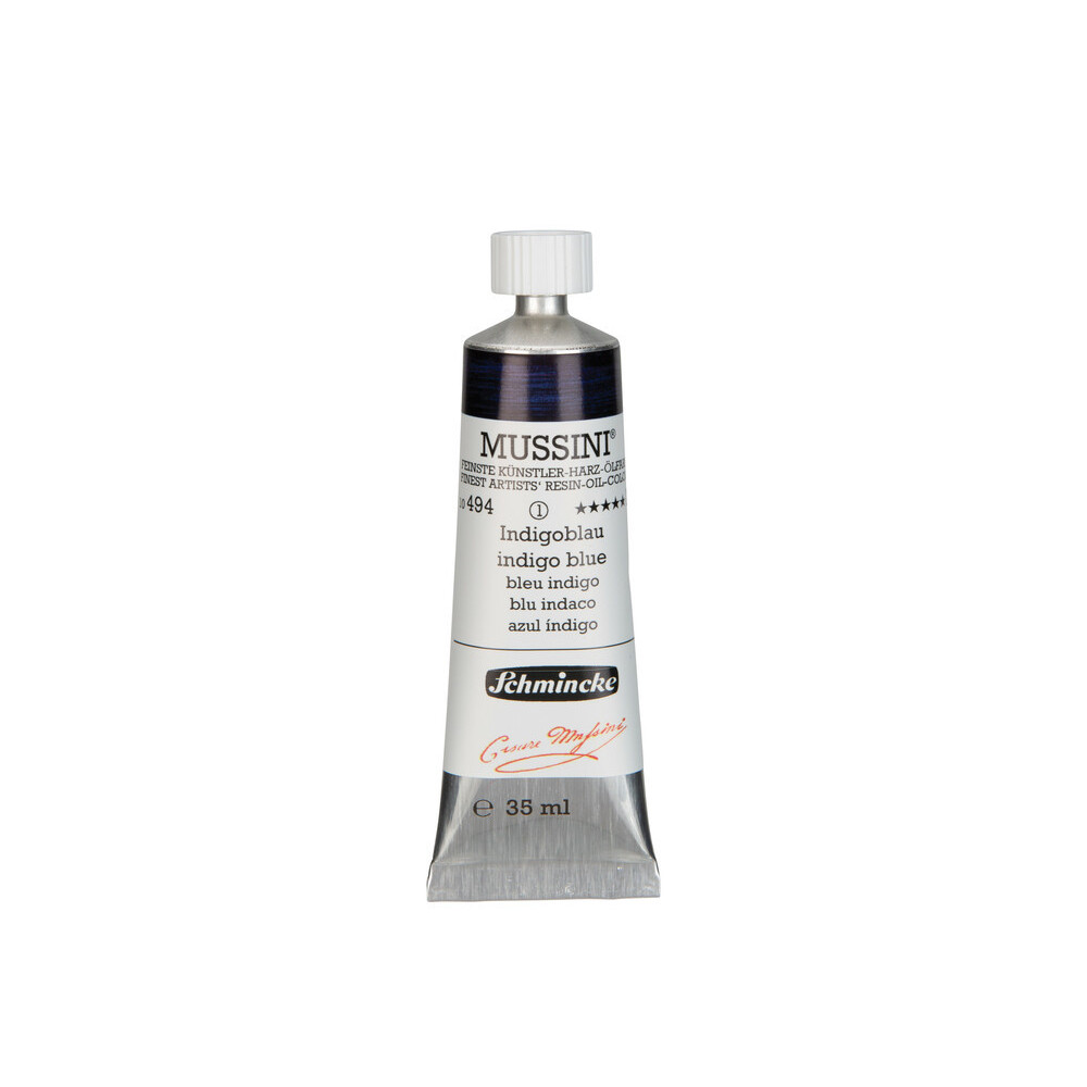 Mussini resin-oil paints - Schmincke - 494, Indigo Blue, 35 ml