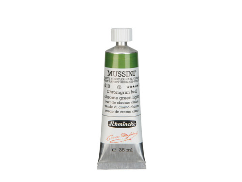 Farba olejna Mussini - Schmincke - 510, Chrome Green Light, 35 ml