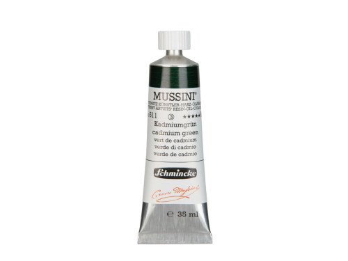 Farba olejna Mussini - Schmincke - 511, Cadmium Green, 35 ml