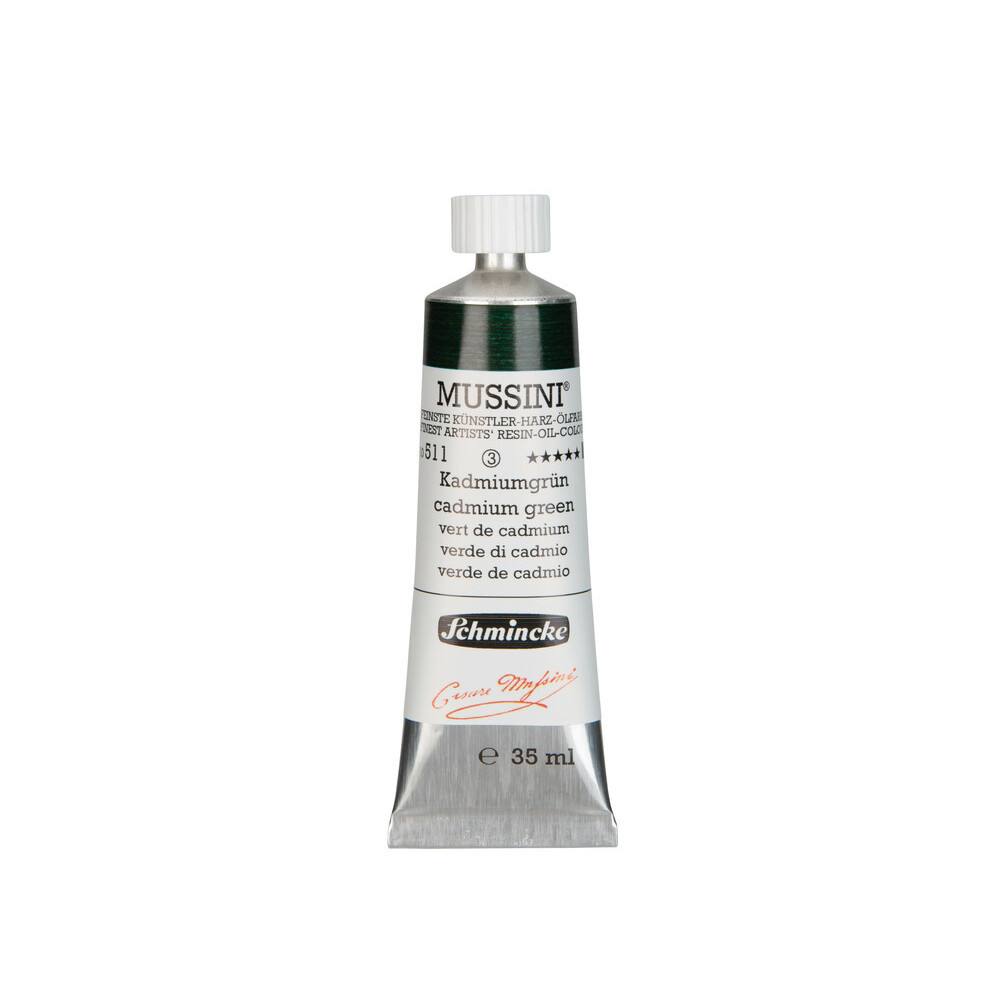 Farba olejna Mussini - Schmincke - 511, Cadmium Green, 35 ml
