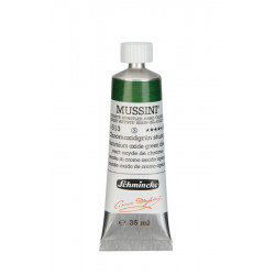 Mussini resin-oil paints - Schmincke - 513, Chromium Oxide Green Deep, 35 ml