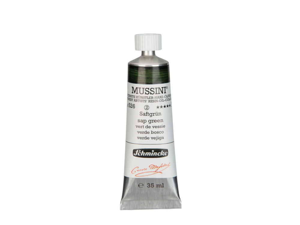 Mussini resin-oil paints - Schmincke - 526, Sap Green, 35 ml