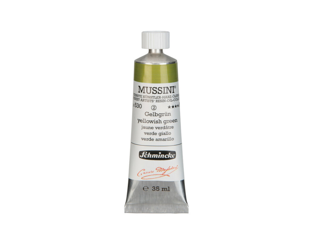 Mussini resin-oil paints - Schmincke - 530, Yellowish Green, 35 ml