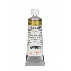 Mussini resin-oil paints - Schmincke - 534, Transparent Golden Green, 35 ml