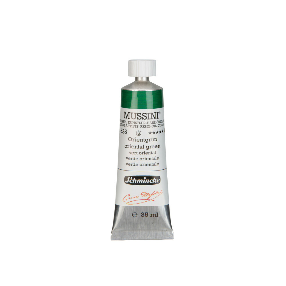 Mussini resin-oil paints - Schmincke - 535, Oriental Green, 35 ml