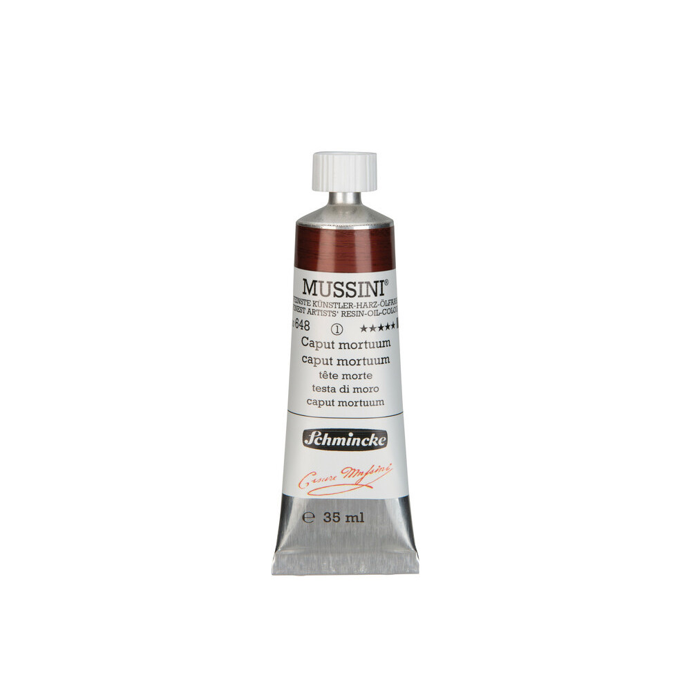 Mussini resin-oil paints - Schmincke - 648, Caput Mortuum, 35 ml