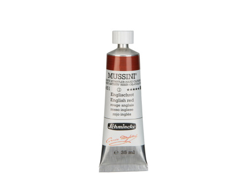 Mussini resin-oil paints - Schmincke - 651, English Red, 35 ml