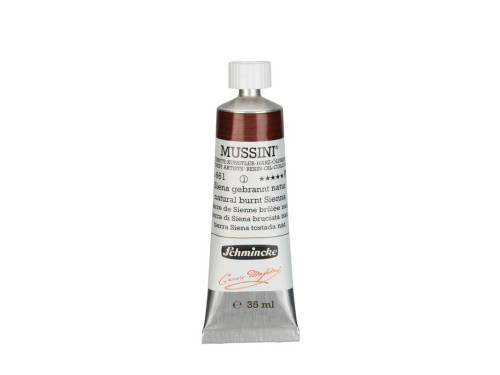 Mussini resin-oil paints - Schmincke - 661, Natural Burnt Sienna, 35 ml