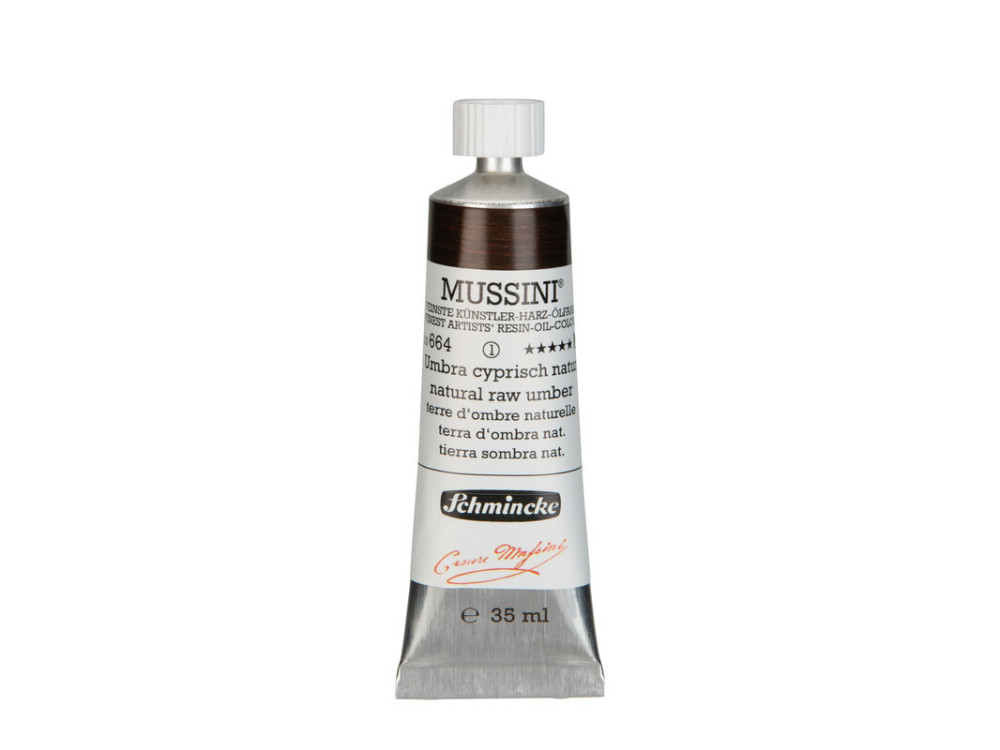 Mussini resin-oil paints - Schmincke - 664, Natural Raw Umber, 35 ml