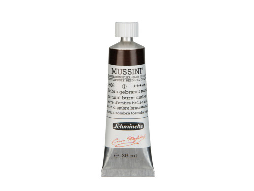Farba olejna Mussini - Schmincke - 666, Natural Burnt Umber, 35 ml