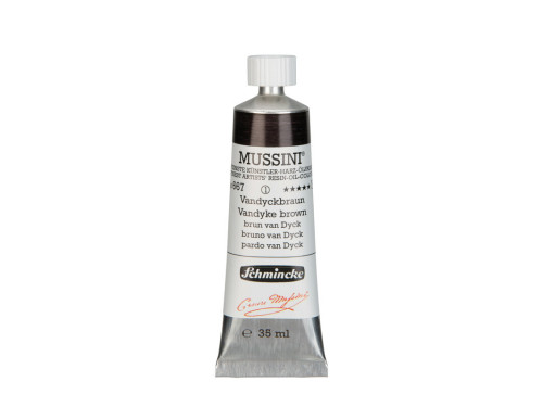 Mussini resin-oil paints - Schmincke - 667, Vandyke Brown, 35 ml
