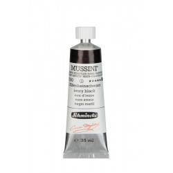 Mussini resin-oil paints - Schmincke - 780, Ivory Black, 35 ml