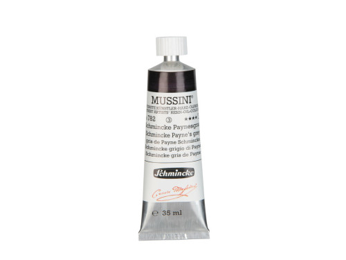 Mussini resin-oil paints - Schmincke - 782, Schmincke Payne's Grey, 35 ml