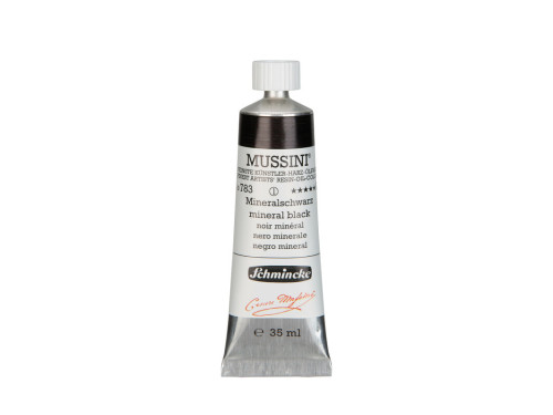 Mussini resin-oil paints - Schmincke - 783, Mineral Black, 35 ml