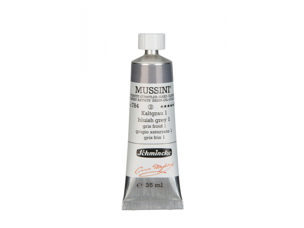 Farba olejna Mussini - Schmincke - 784, Bluish Grey 1, 35 ml