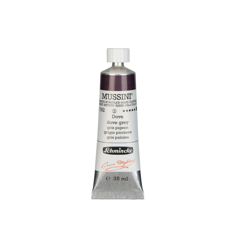 Mussini resin-oil paints - Schmincke - 792, Dove Grey, 35 ml