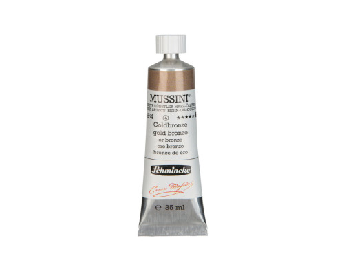 Mussini resin-oil paints - Schmincke - 864, Gold Bronze, 35 ml