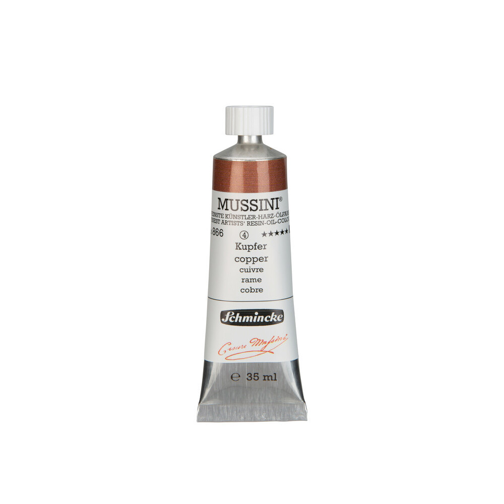 Mussini resin-oil paints - Schmincke - 866, Copper, 35 ml