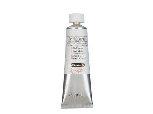 Mussini resin-oil paints - Schmincke - 102, Zinc White, 150 ml