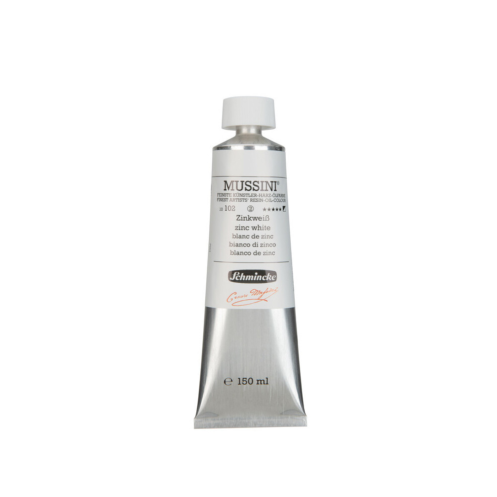 Farba olejna Mussini - Schmincke - 102, Zinc White, 150 ml