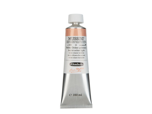 Mussini resin-oil paints - Schmincke - 206, Burnt Ochre Light, 150 ml