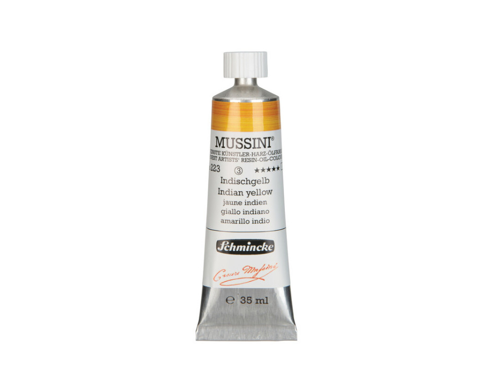 Mussini resin-oil paints - Schmincke - 223, Indian Yellow, 150 ml
