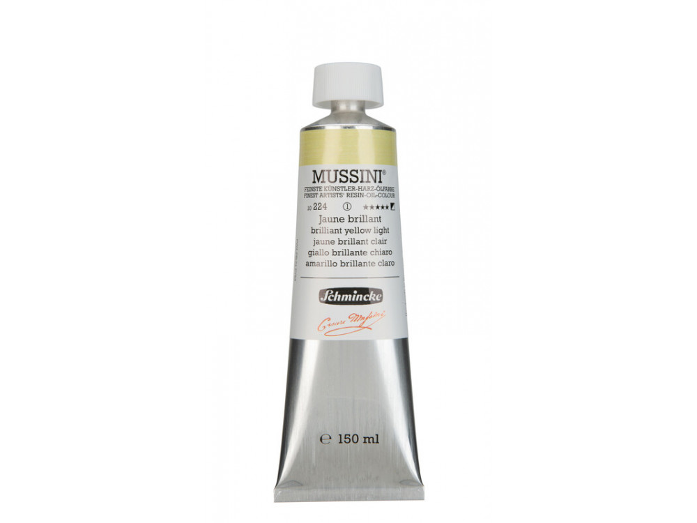 Farba olejna Mussini - Schmincke - 224, Brilliant Yellow Light, 150 ml