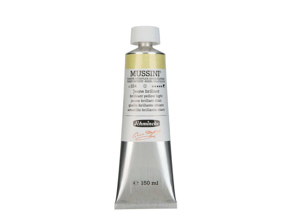 Mussini resin-oil paints - Schmincke - 224, Brilliant Yellow Light, 150 ml