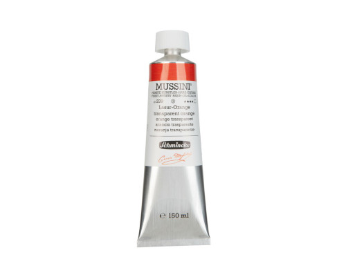 Mussini resin-oil paints - Schmincke - 239, Transparent Orange, 150 ml