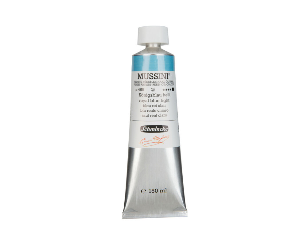 Mussini resin-oil paints - Schmincke - 485, Royal Blue Light, 150 ml