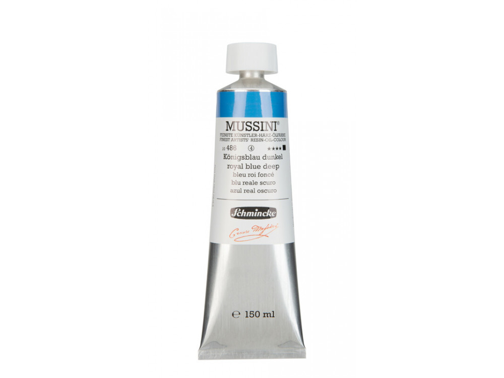 Farba olejna Mussini - Schmincke - 486, Royal Blue Deep, 150 ml