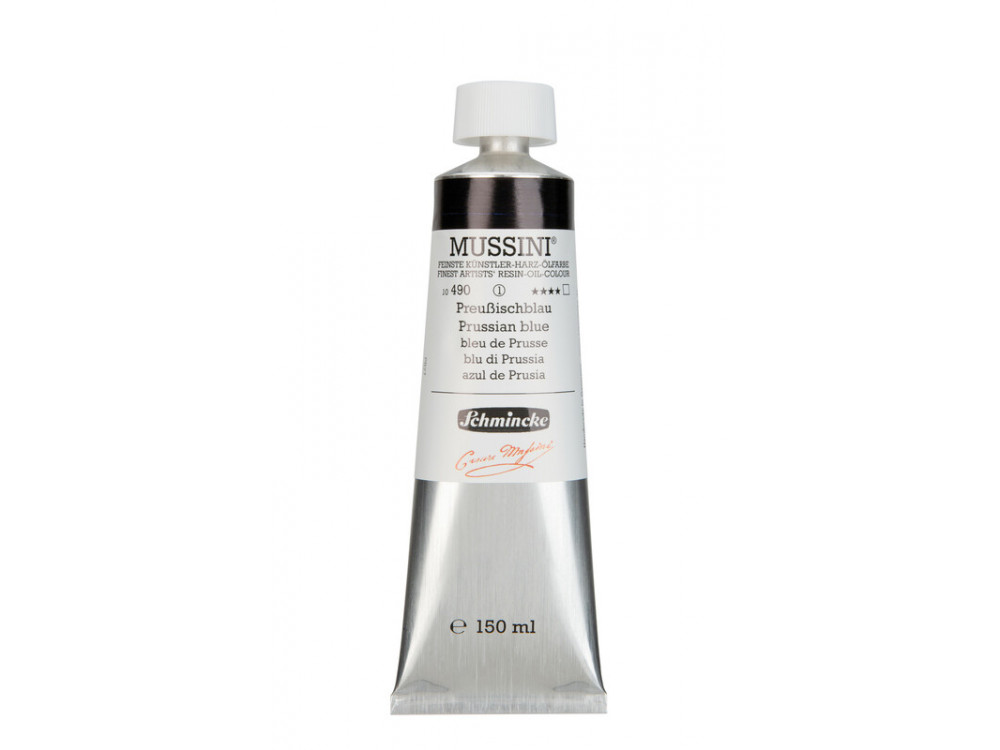 Mussini resin-oil paints - Schmincke - 490, Prussian Blue, 150 ml