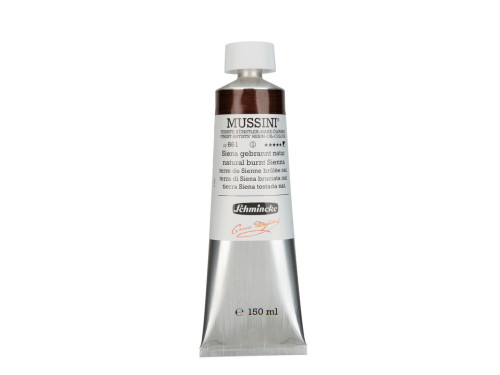 Farba olejna Mussini - Schmincke - 661, Natural Burnt Sienna, 150 ml
