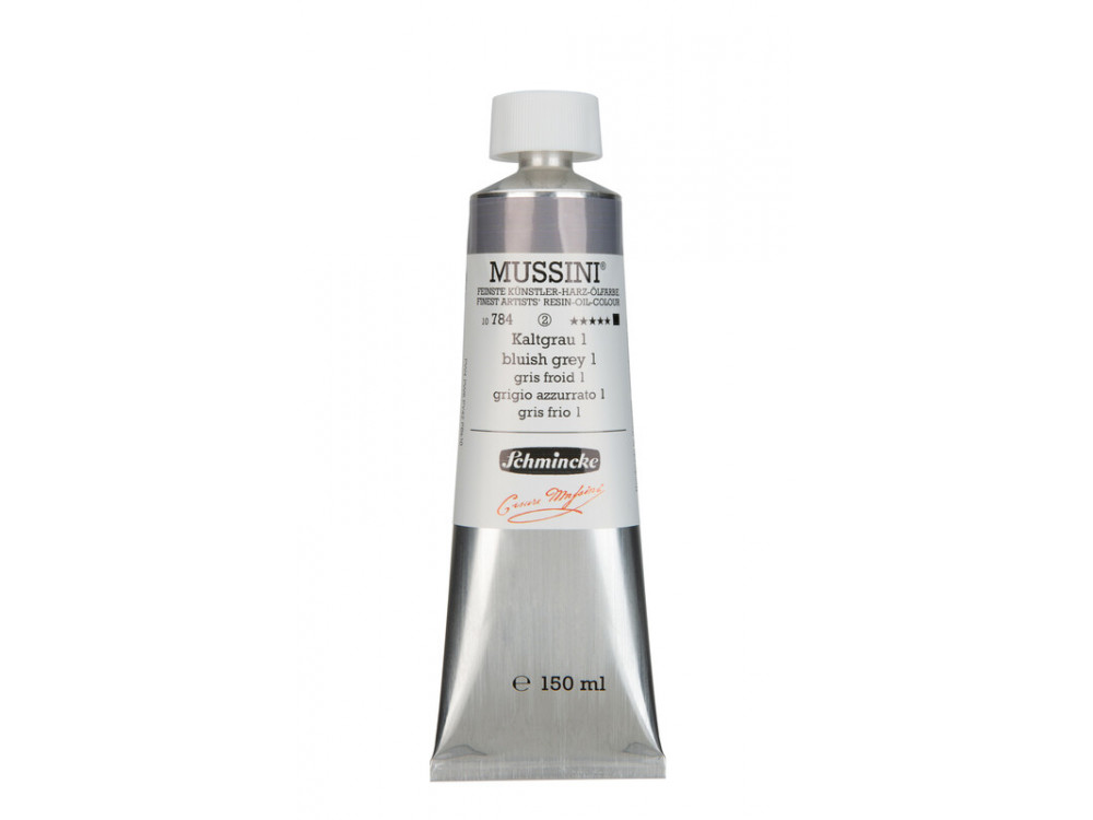Mussini resin-oil paints - Schmincke - 784, Bluish Grey 1, 150 ml