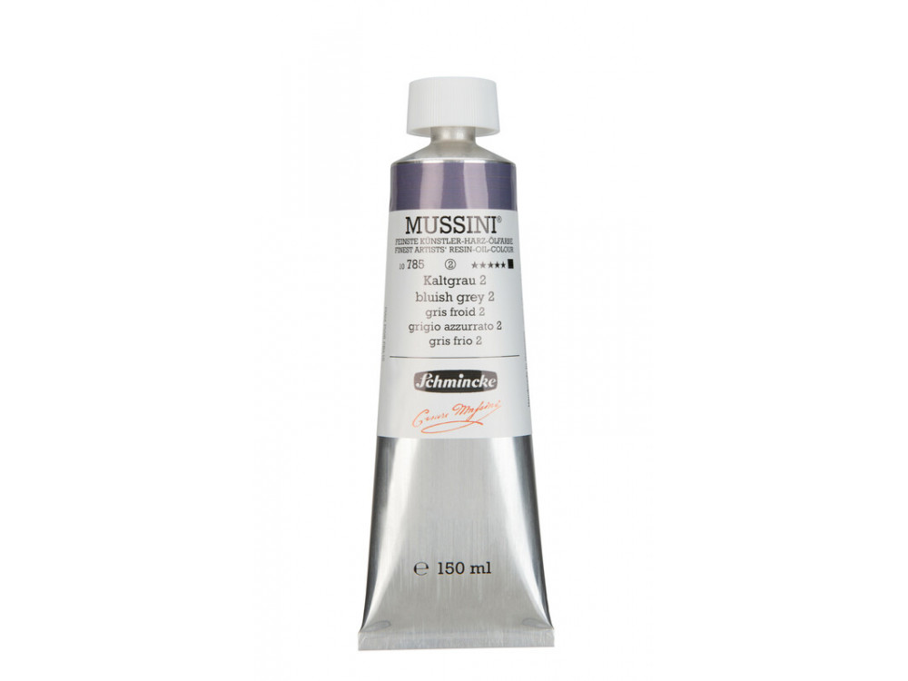 Mussini resin-oil paints - Schmincke - 785, Bluish Grey 2, 150 ml