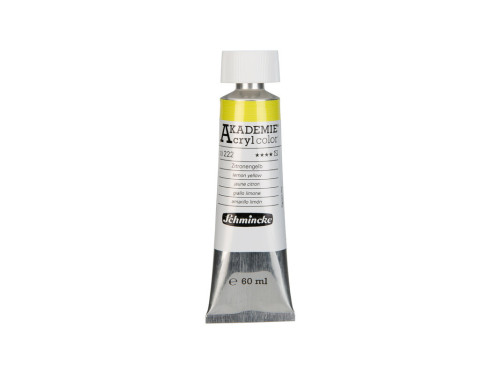 Farba akrylowa Akademie - Schmincke - 222, Yellow Lemon, 60 ml