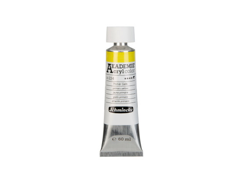 Akademie acrylic paints - Schmincke - 224, Primary Yellow, 60 ml